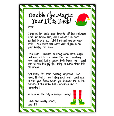 elf on the shelf return letters