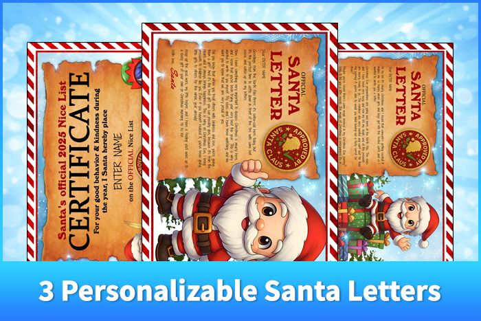 3 Personalizable Santa Letters