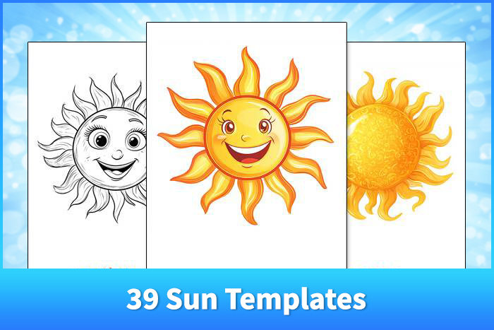39 Sun Templates