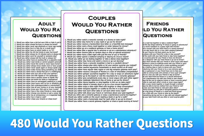 would you rather questions
