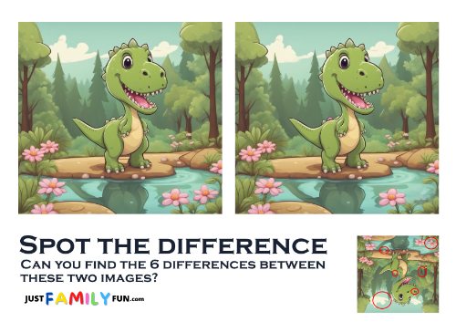 easy printable Spot the Difference