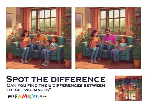 easy printable Spot the Difference