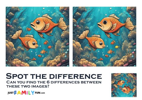 easy printable Spot the Difference