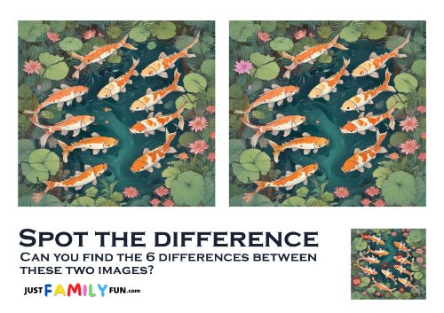 easy printable Spot the Difference