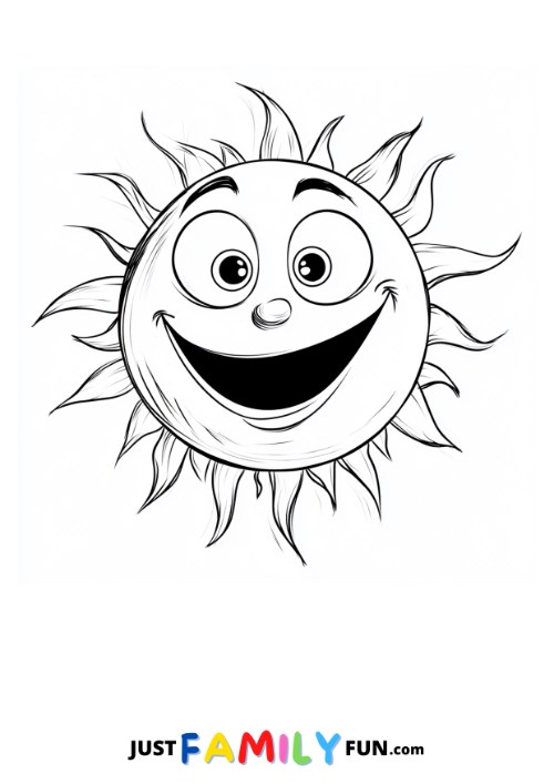 smiling sun template