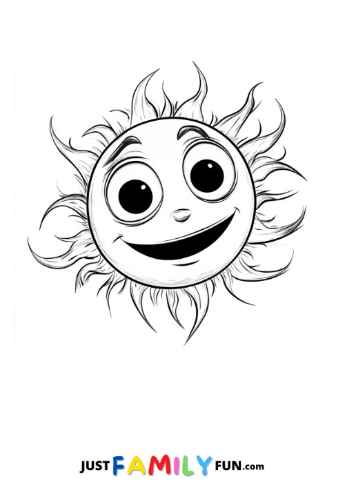 smiling sun template