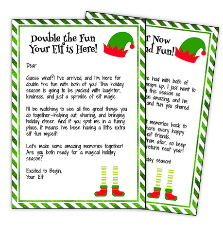 elf on the shelf arrival letters