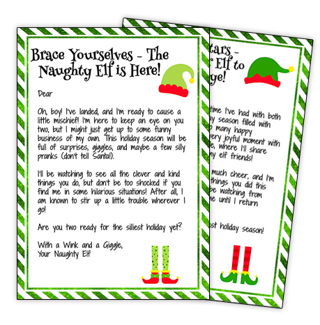 elf on the shelf departure letters