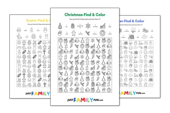 printable find and color