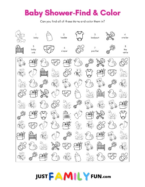 printable find and color