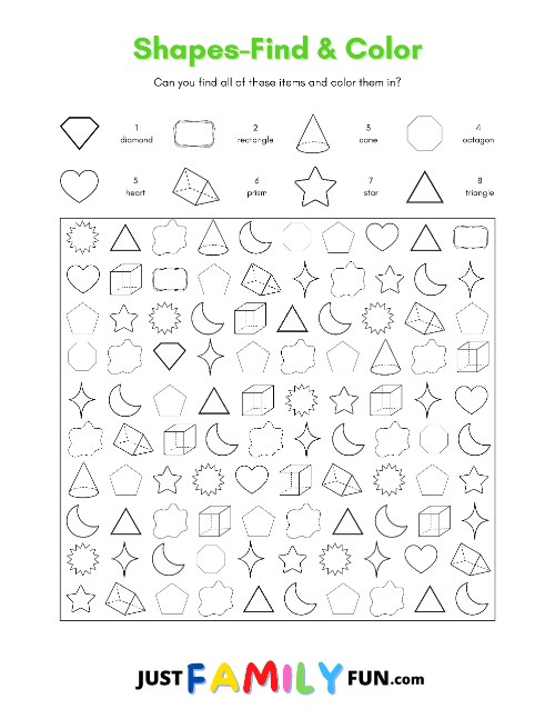 printable find and color