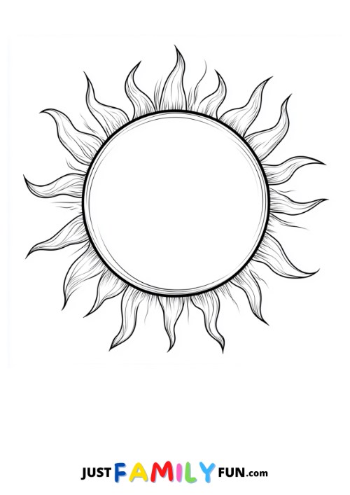 39 Free Printable Sun Templates | Just Family Fun