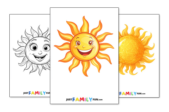 printable sun templates