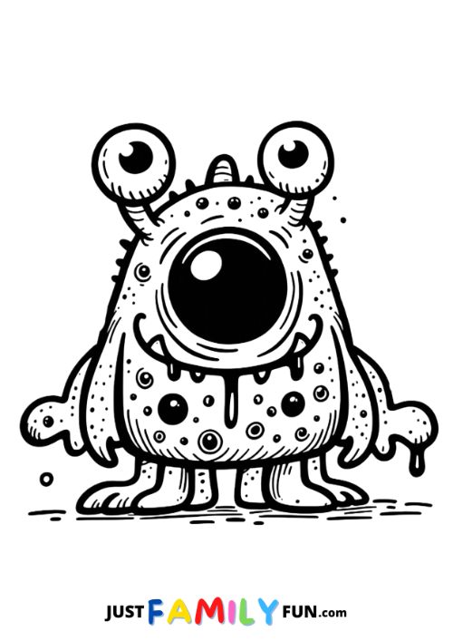 monster coloring page