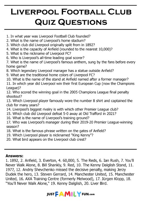 liverpool quiz questions