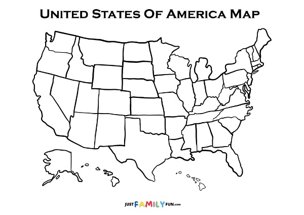 united states maps blank