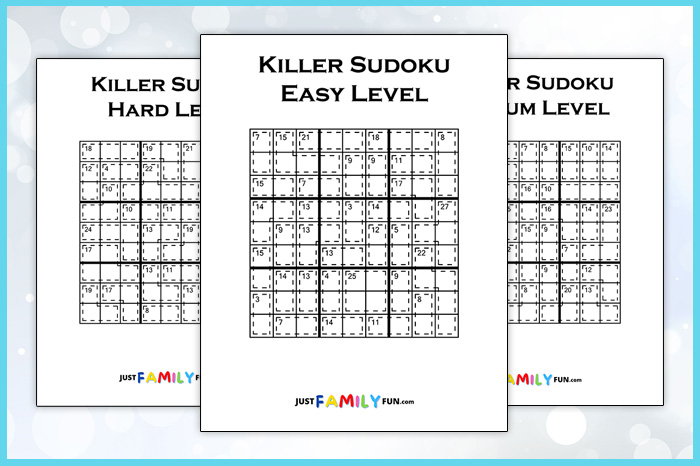 Printable Killer Sudoku Puzzles