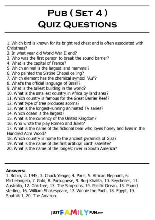 printable pub quiz questions 4