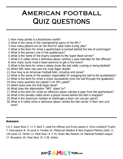 american quiz questions