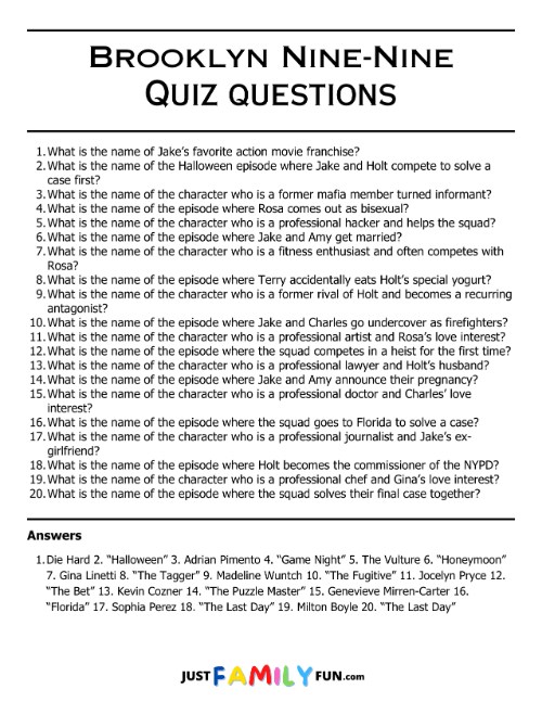 brookln quiz questions