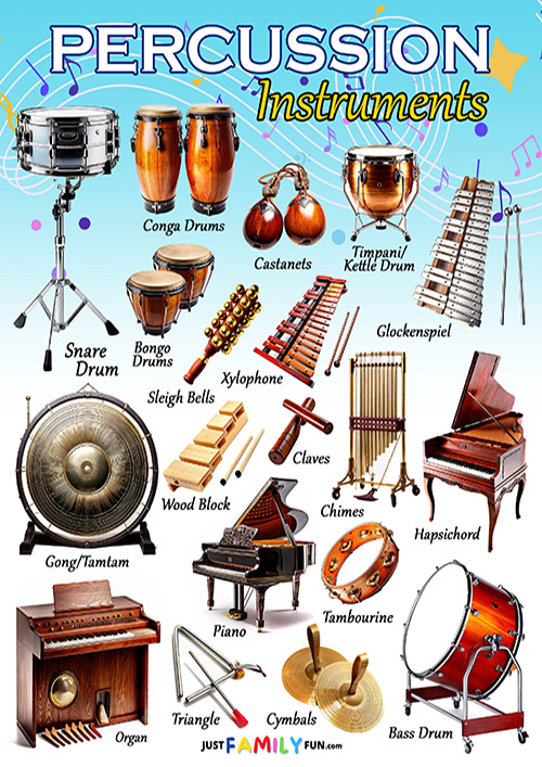 Percussion Instruments List With Pictures