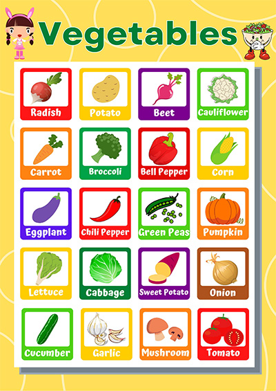 vegetables school poster