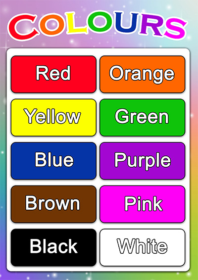 colours posters for preschool