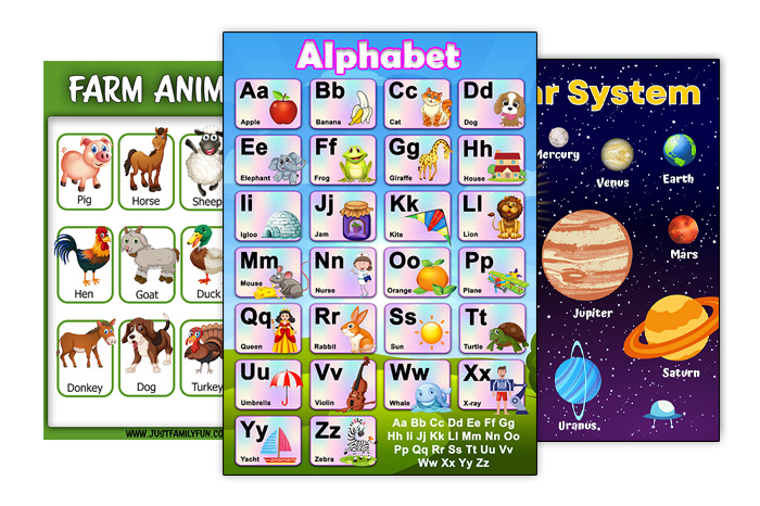 childrens educational posters