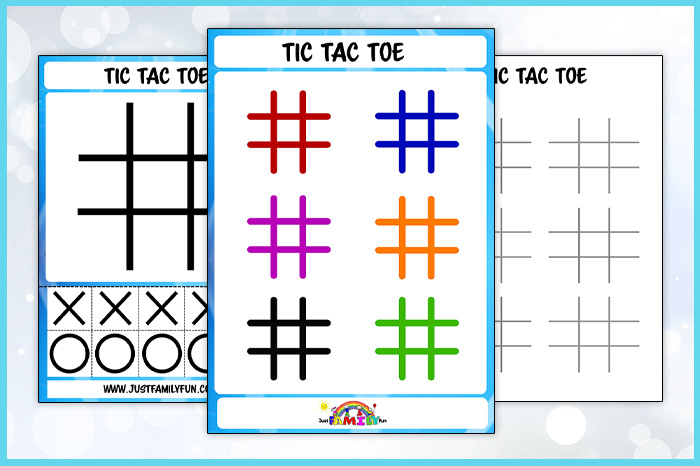 Printable Tic Tac Toe Game Templates