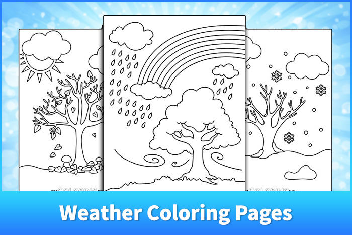Weather Coloring Pages