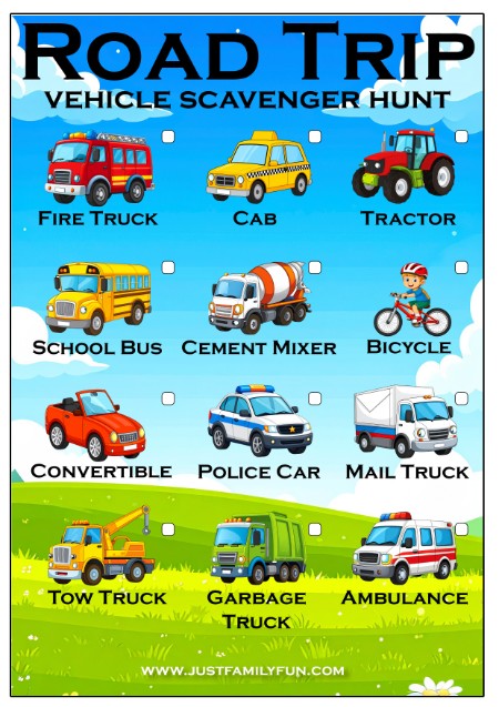 Vehicle Scavenger Hunt