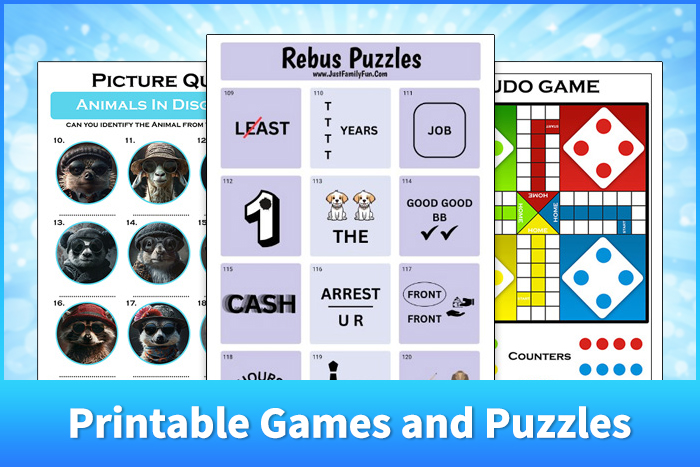 printable games and puzzles