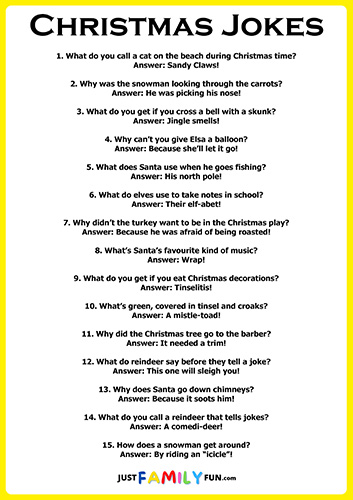 Christmas Jokes For Kids