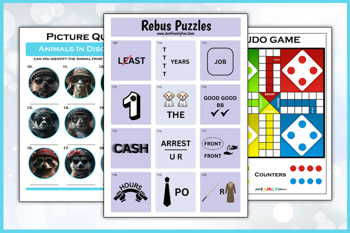 Printable Puzzles and Games