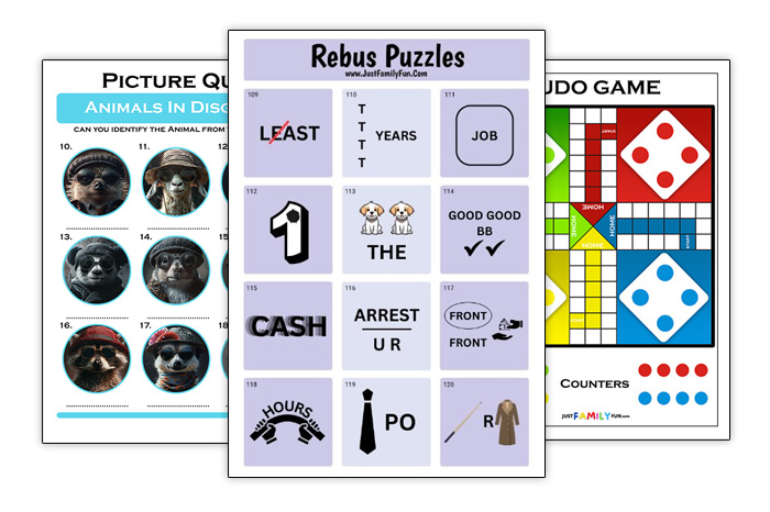 Free Printable Puzzles and Games