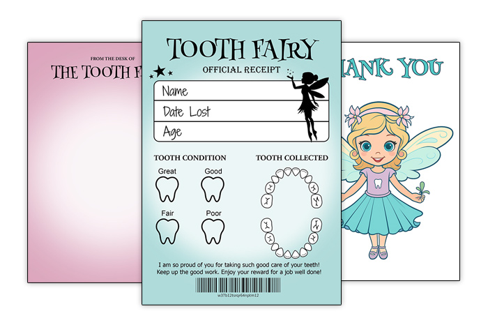 printable tooth fairy letters templates