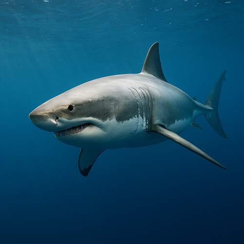 photo of a great white shark