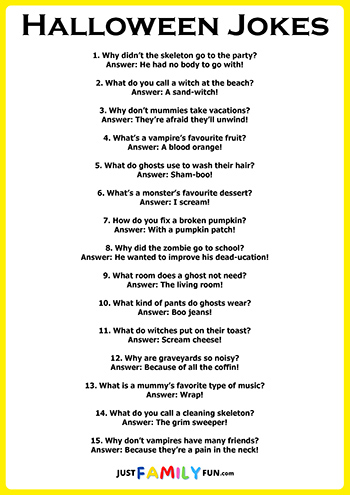 Halloween Jokes For Kids