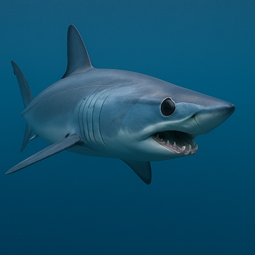 photo of a mako shark