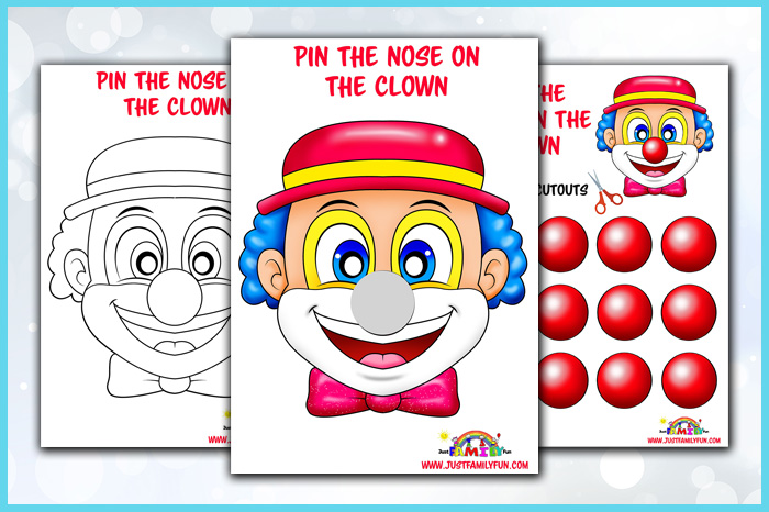 Pin the Nose on the Clown Game