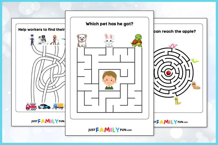 50 Children’s Maze Puzzles