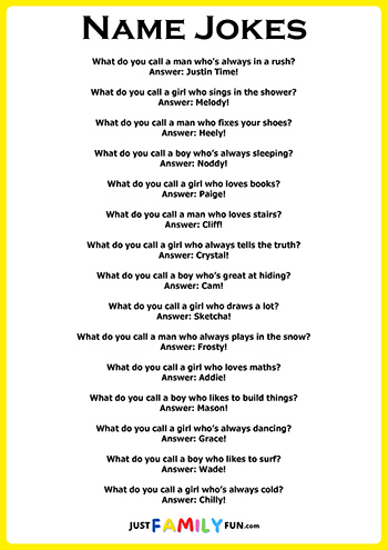 Name Jokes For Kids