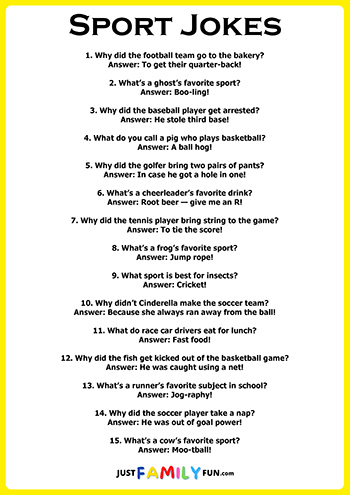 Sport Jokes For Kids