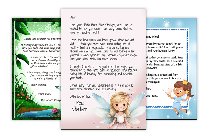 Tooth Fairy Letter Template