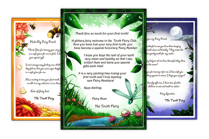tooth fairy letters