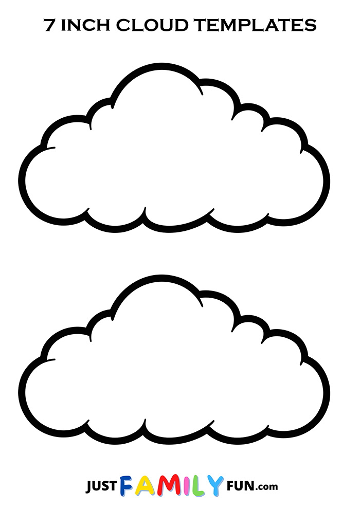 Large Cloud Stencil