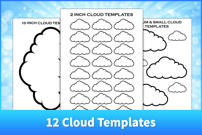 printable cloud templates