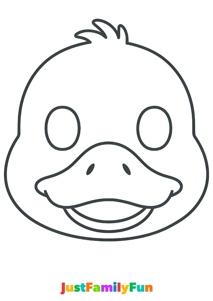 printable duck mask