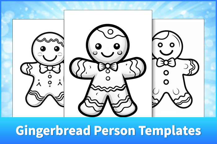 gingerbread man templates