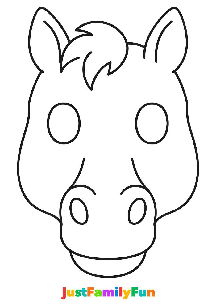 printable horse mask